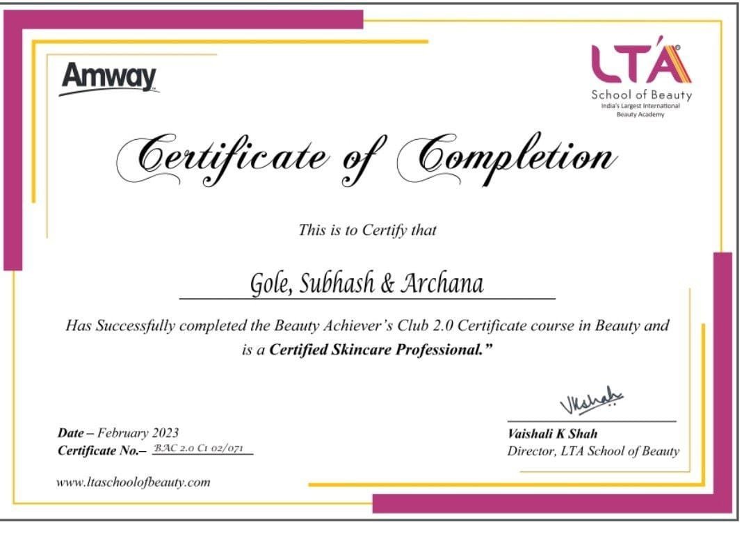 Certificate 1